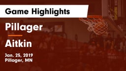 Pillager  vs Aitkin  Game Highlights - Jan. 25, 2019