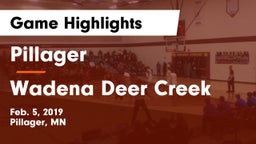 Pillager  vs Wadena Deer Creek  Game Highlights - Feb. 5, 2019