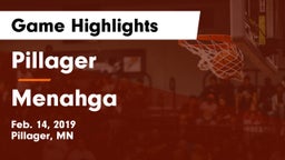 Pillager  vs Menahga Game Highlights - Feb. 14, 2019
