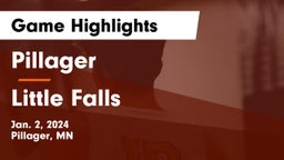 Pillager  vs Little Falls  Game Highlights - Jan. 2, 2024