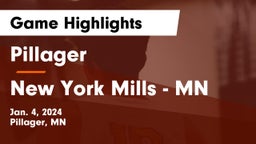 Pillager  vs New York Mills  - MN Game Highlights - Jan. 4, 2024