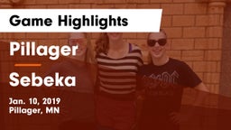 Pillager  vs Sebeka  Game Highlights - Jan. 10, 2019