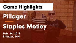 Pillager  vs Staples Motley  Game Highlights - Feb. 14, 2019
