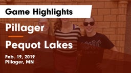 Pillager  vs Pequot Lakes  Game Highlights - Feb. 19, 2019