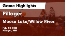 Pillager  vs Moose Lake/Willow River  Game Highlights - Feb. 20, 2020