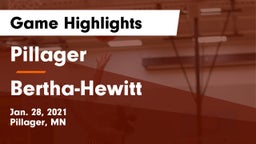 Pillager  vs Bertha-Hewitt  Game Highlights - Jan. 28, 2021