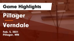 Pillager  vs Verndale  Game Highlights - Feb. 5, 2021
