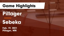 Pillager  vs Sebeka  Game Highlights - Feb. 19, 2021