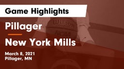 Pillager  vs New York Mills  Game Highlights - March 8, 2021