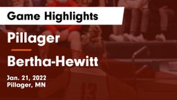 Pillager  vs Bertha-Hewitt  Game Highlights - Jan. 21, 2022