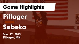 Pillager  vs Sebeka  Game Highlights - Jan. 12, 2023