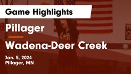 Pillager  vs Wadena-Deer Creek  Game Highlights - Jan. 5, 2024