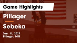 Pillager  vs Sebeka  Game Highlights - Jan. 11, 2024