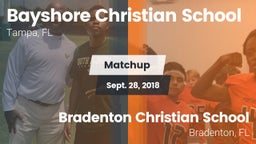 Matchup: Bayshore Christian vs. Bradenton Christian School 2018