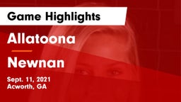 Allatoona  vs Newnan  Game Highlights - Sept. 11, 2021