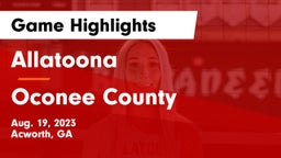 Allatoona  vs Oconee County  Game Highlights - Aug. 19, 2023
