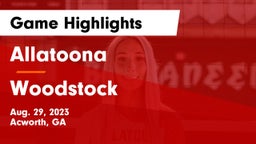 Allatoona  vs Woodstock  Game Highlights - Aug. 29, 2023