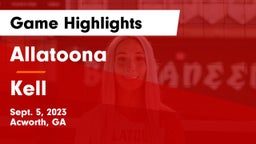 Allatoona  vs Kell  Game Highlights - Sept. 5, 2023