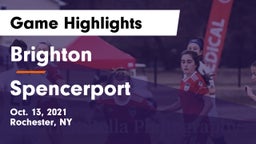 Brighton  vs Spencerport  Game Highlights - Oct. 13, 2021