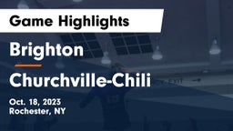 Brighton  vs Churchville-Chili  Game Highlights - Oct. 18, 2023