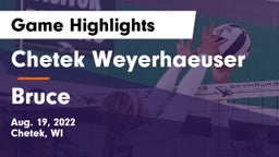 Chetek Weyerhaeuser  vs Bruce  Game Highlights - Aug. 19, 2022