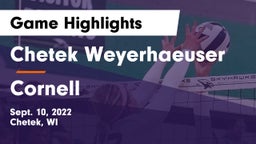 Chetek Weyerhaeuser  vs Cornell Game Highlights - Sept. 10, 2022