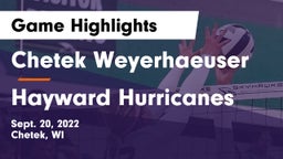 Chetek Weyerhaeuser  vs Hayward Hurricanes  Game Highlights - Sept. 20, 2022