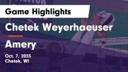 Chetek Weyerhaeuser  vs Amery  Game Highlights - Oct. 7, 2023