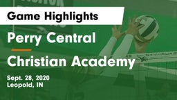 Perry Central  vs Christian Academy  Game Highlights - Sept. 28, 2020