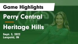 Perry Central  vs Heritage Hills  Game Highlights - Sept. 3, 2022
