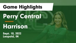 Perry Central  vs Harrison  Game Highlights - Sept. 10, 2022