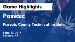 Passaic  vs Passaic County Technical Institute Game Highlights - Sept. 12, 2019