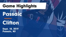 Passaic  vs Clifton  Game Highlights - Sept. 18, 2019
