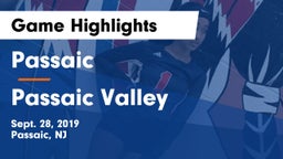 Passaic  vs Passaic Valley  Game Highlights - Sept. 28, 2019