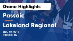 Passaic  vs Lakeland Regional  Game Highlights - Oct. 12, 2019
