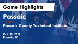 Passaic  vs Passaic County Technical Institute Game Highlights - Oct. 15, 2019