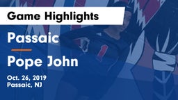 Passaic  vs Pope John  Game Highlights - Oct. 26, 2019