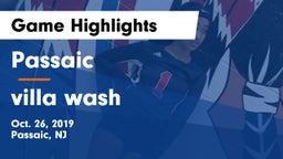 Passaic  vs villa wash Game Highlights - Oct. 26, 2019