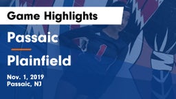 Passaic  vs Plainfield  Game Highlights - Nov. 1, 2019