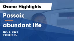 Passaic  vs abundant life Game Highlights - Oct. 6, 2021