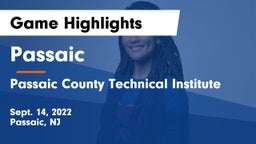 Passaic  vs Passaic County Technical Institute Game Highlights - Sept. 14, 2022