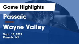 Passaic  vs Wayne Valley  Game Highlights - Sept. 16, 2022