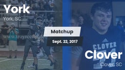 Matchup: York  vs. Clover  2017