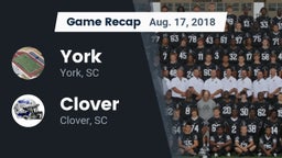 Recap: York  vs. Clover  2018