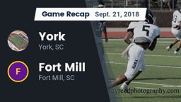 Recap: York  vs. Fort Mill  2018