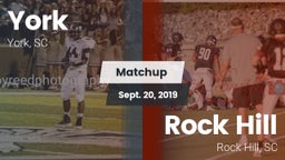 Matchup: York  vs. Rock Hill  2019