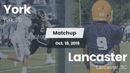 Matchup: York  vs. Lancaster  2019