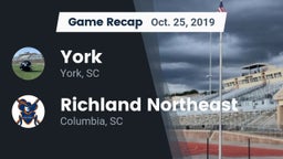 Recap: York  vs. Richland Northeast  2019