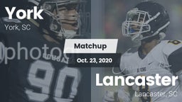 Matchup: York  vs. Lancaster  2020