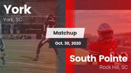 Matchup: York  vs. South Pointe  2020